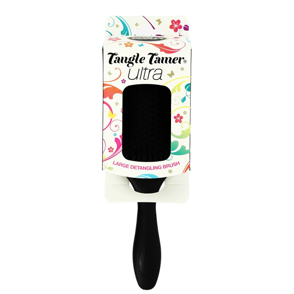 DENMAN D90L Tangle Tamer Ultra Black plaukų šepetys