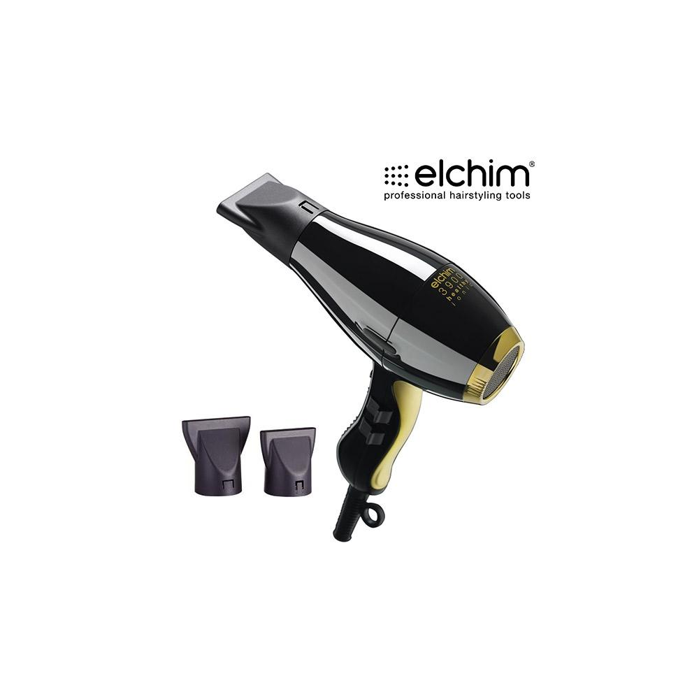 Elchim 3900 HEALTHY IONIC plaukų džiovintuvas Black&Gold